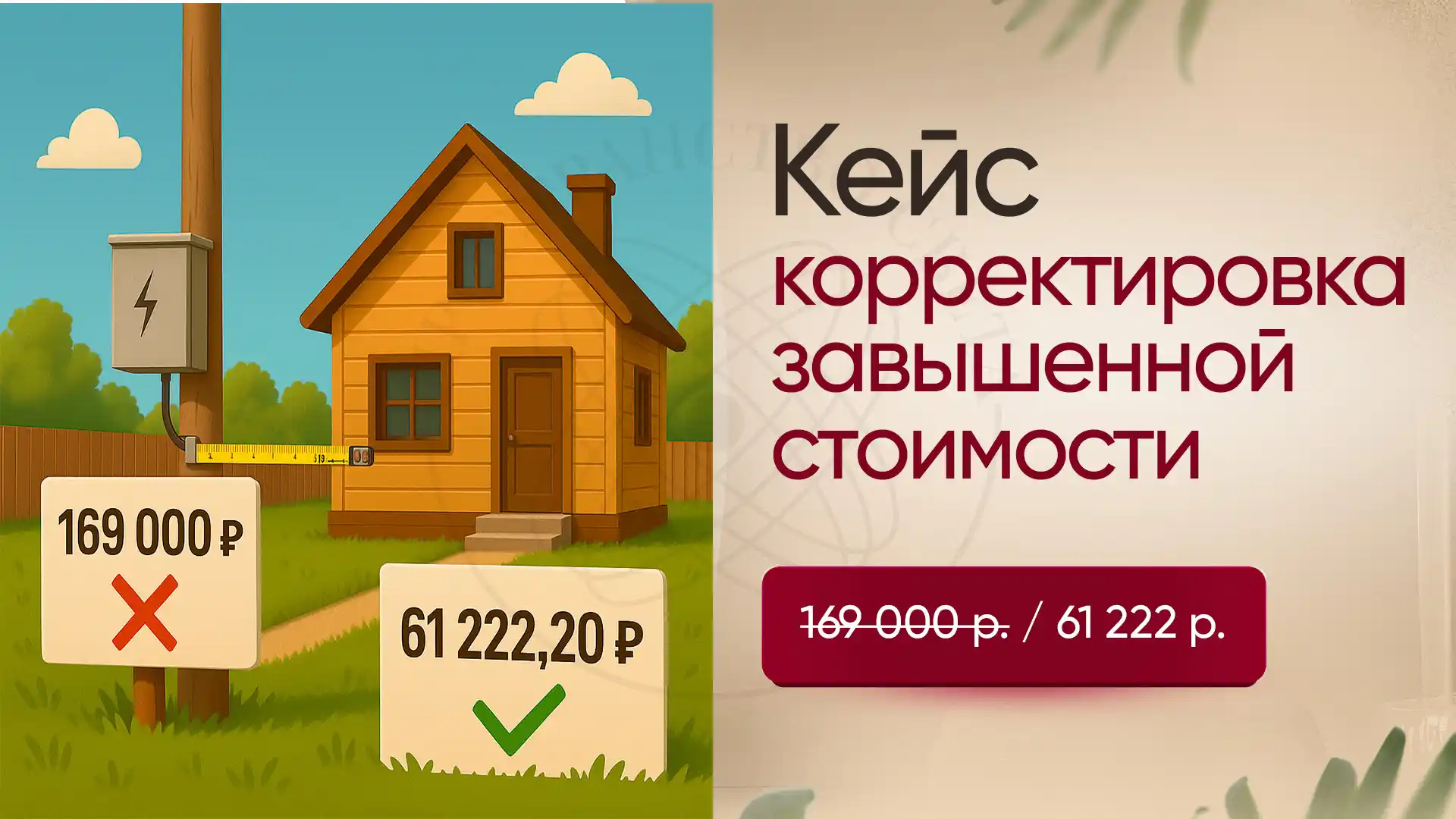 Корректировка завышенной стоимости техприсоединения